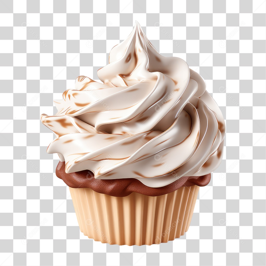 Cupcake de Vários Sabores PNG Transparente