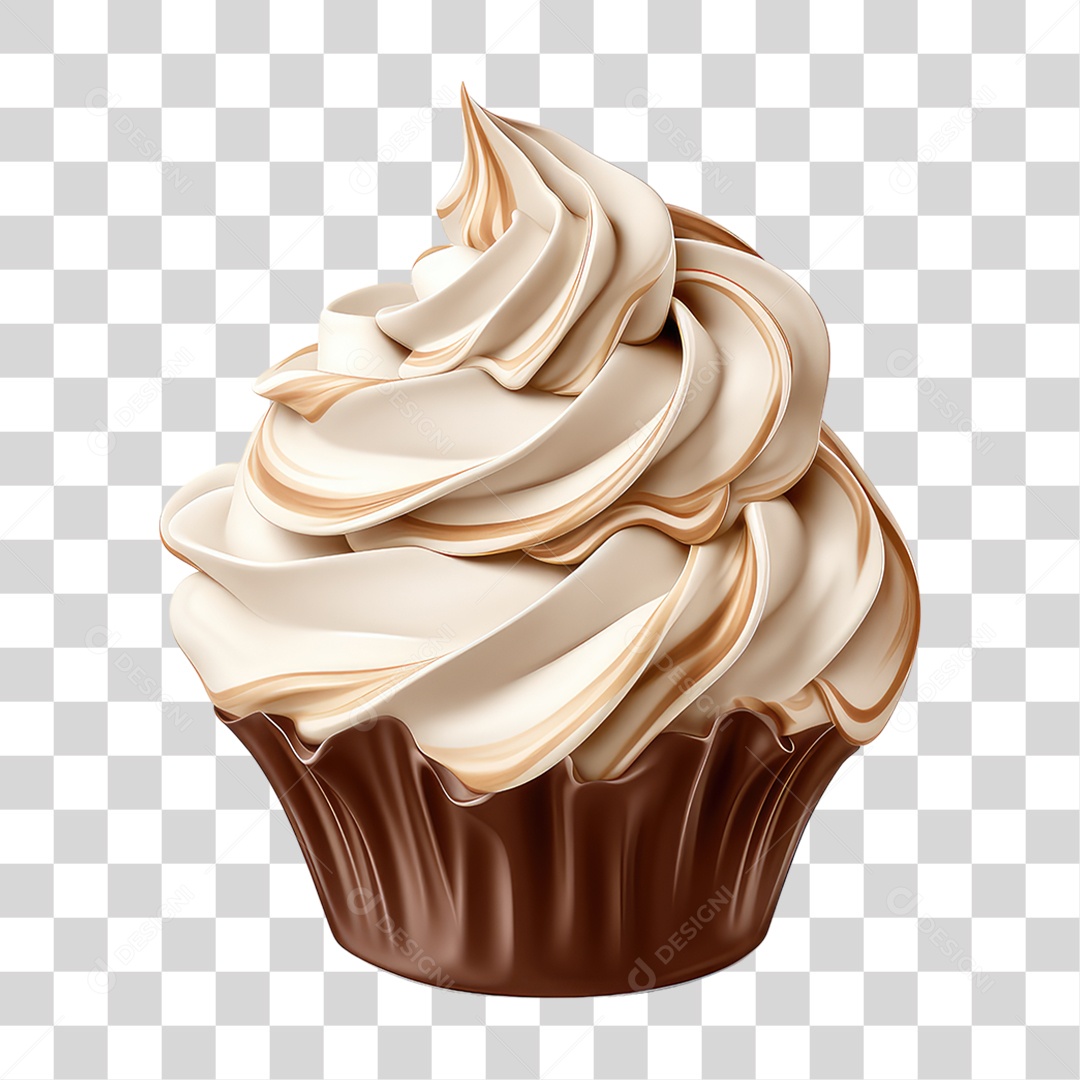 Cupcake de Vários Sabores PNG Transparente