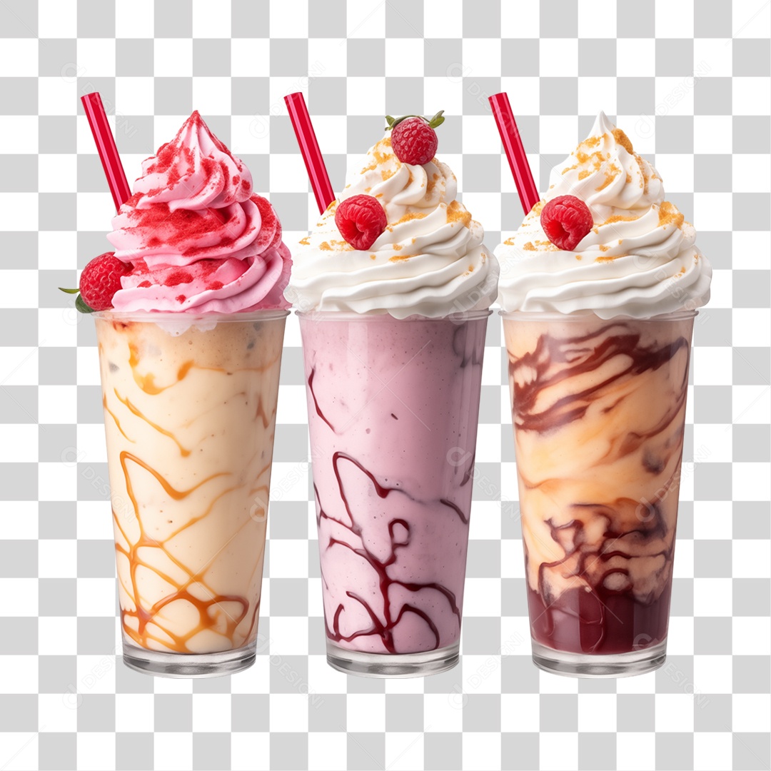 Copo de Sorvete PNG Transparente