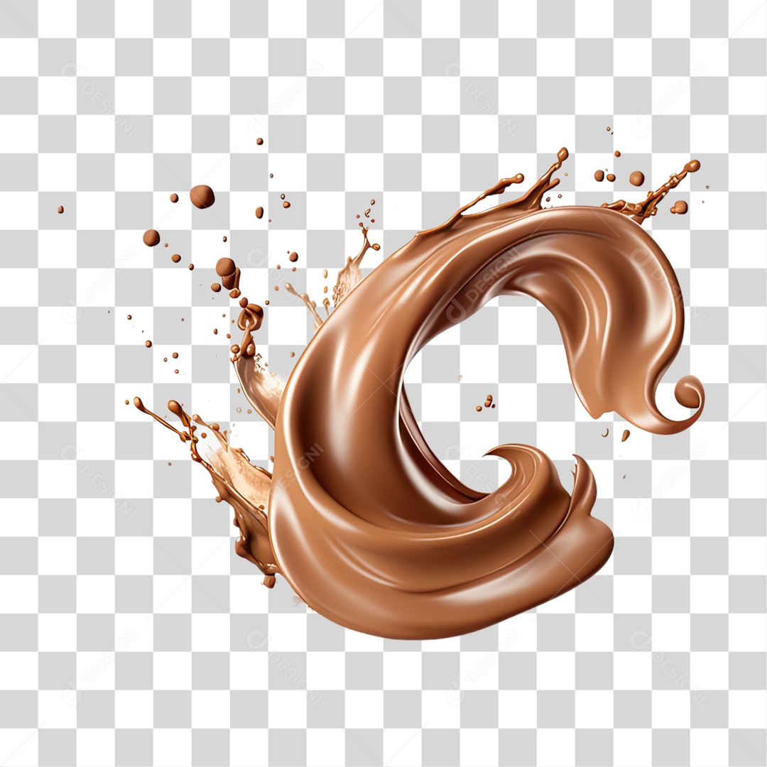 Splash de Chocolate PNG Transparente