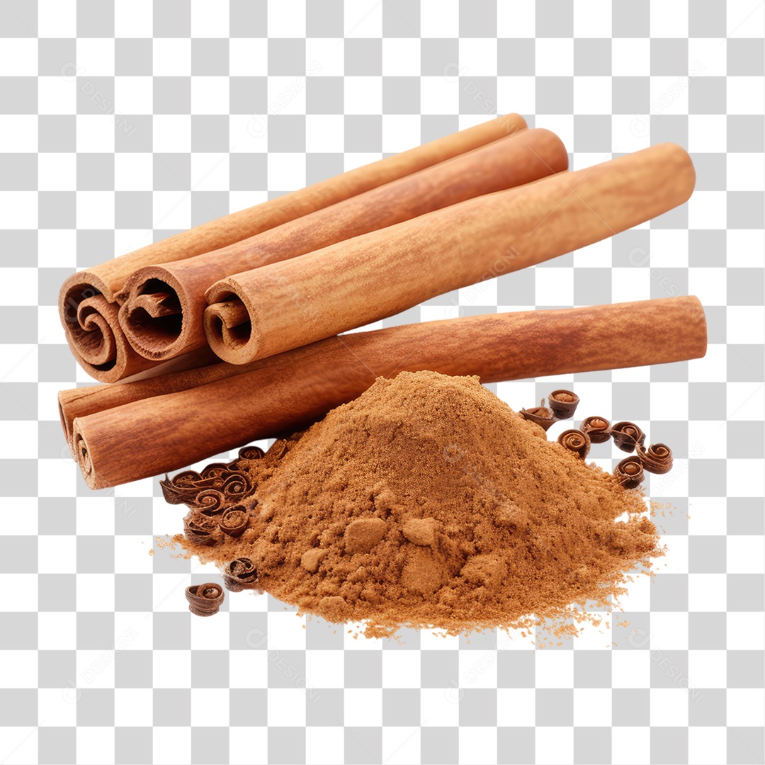Pó Canela PNG Transparente