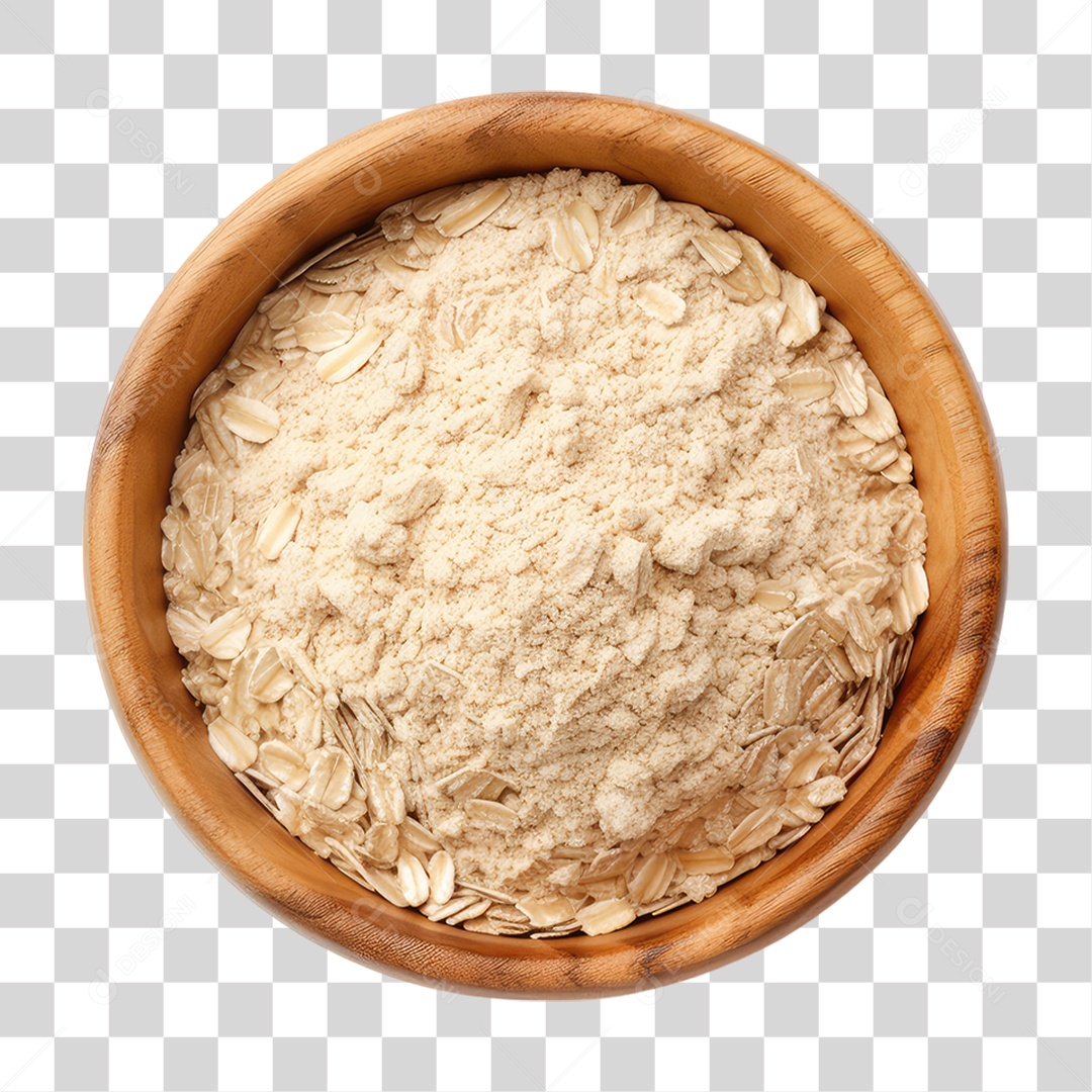 Vasilha com Farinha de Trigo PNG Transparente