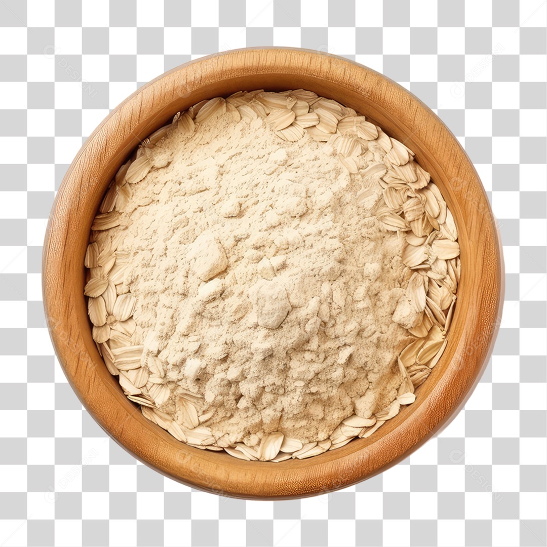 Vasilha com Farinha de Trigo PNG Transparente