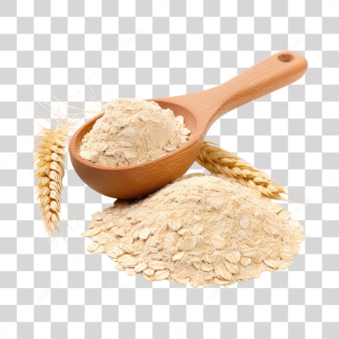 Vasilha com Farinha de Trigo PNG Transparente
