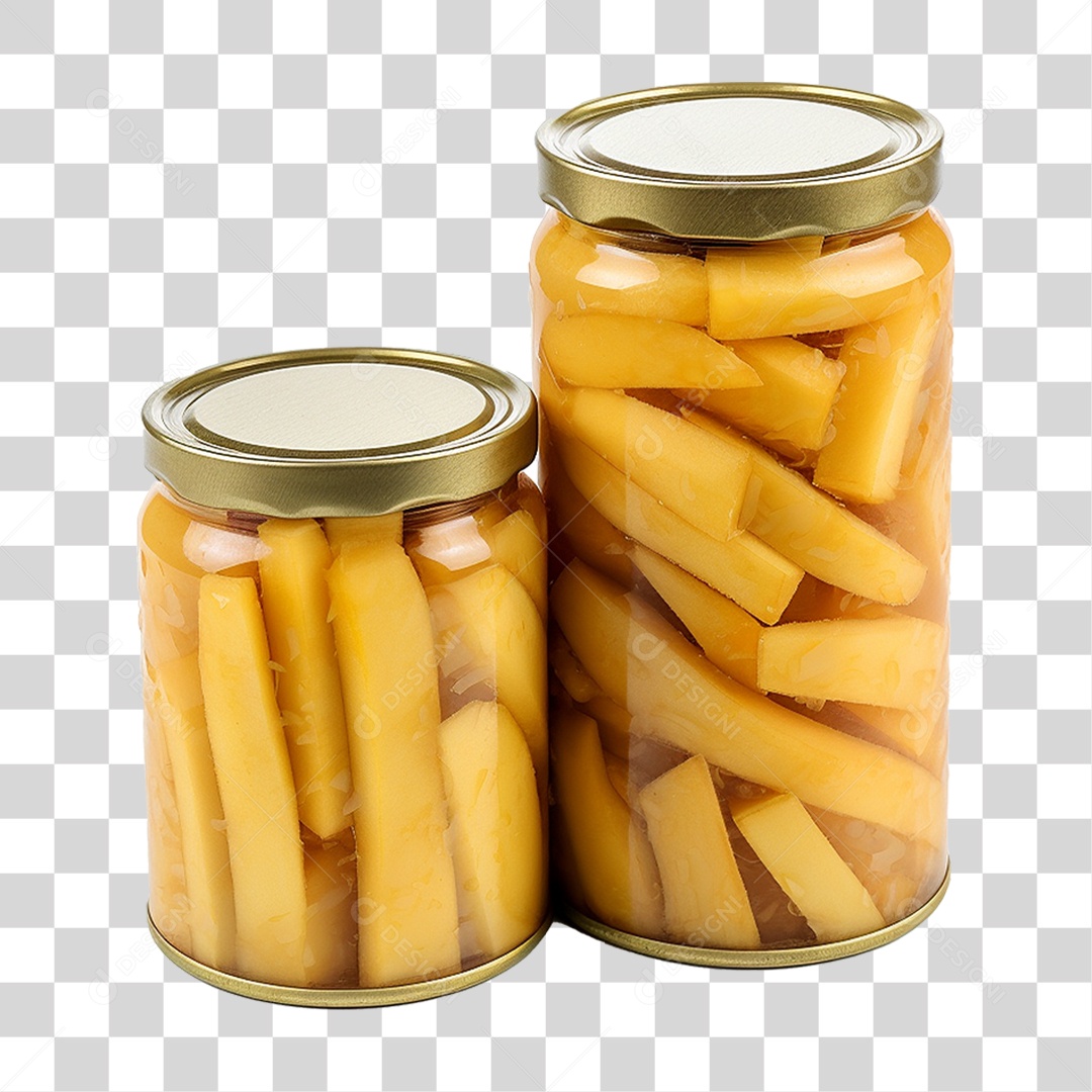 Brotos de Bambu Enlatados PNG Transparente