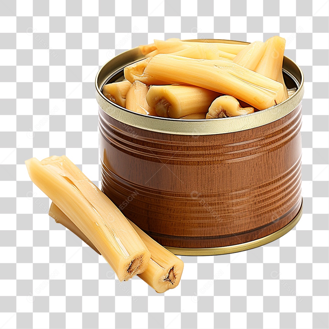 Brotos de Bambu Enlatados PNG Transparente