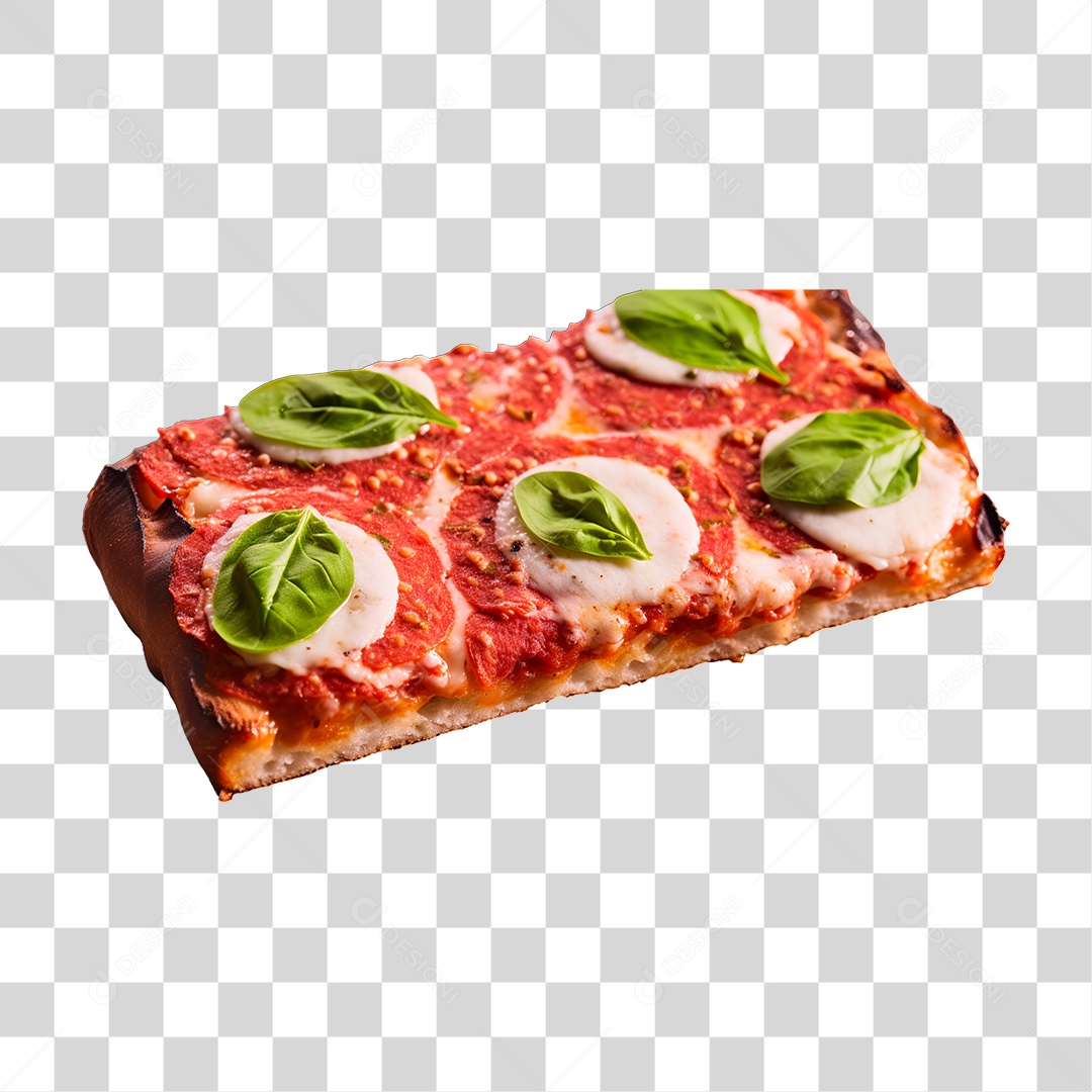 Pizza Quadrada PNG Transparente