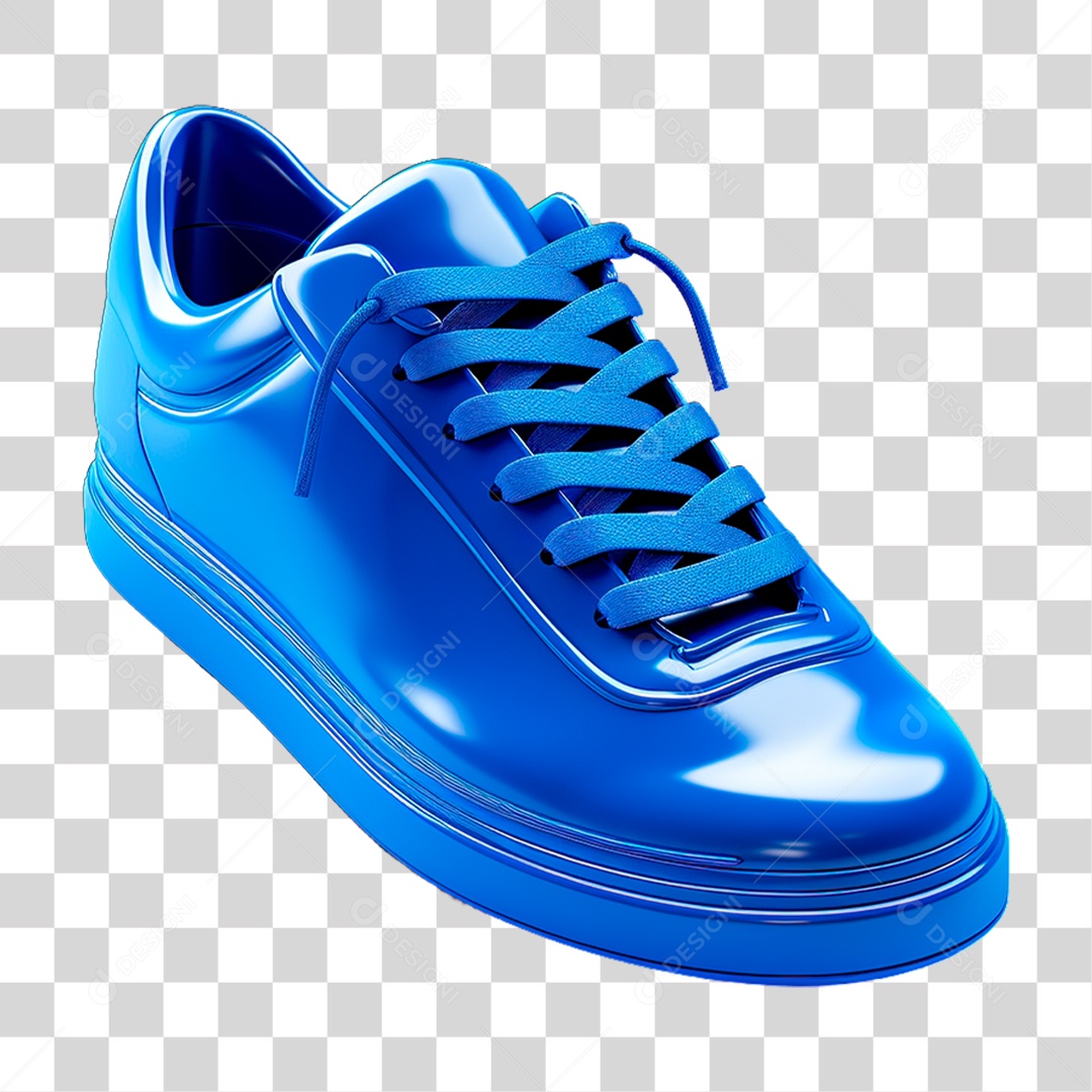 Tênis Azul PNG Transparente