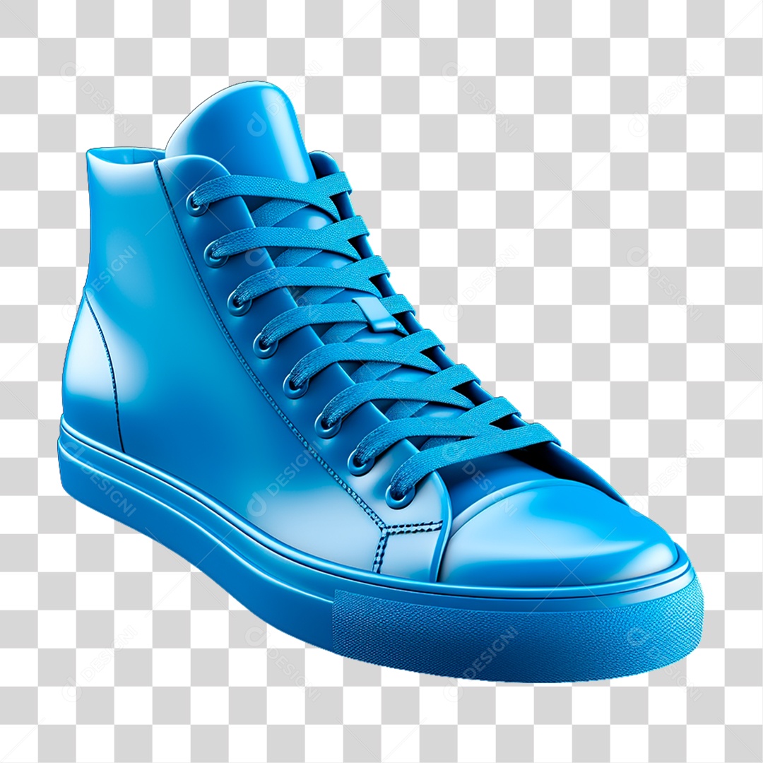 Tênis Azul PNG Transparente