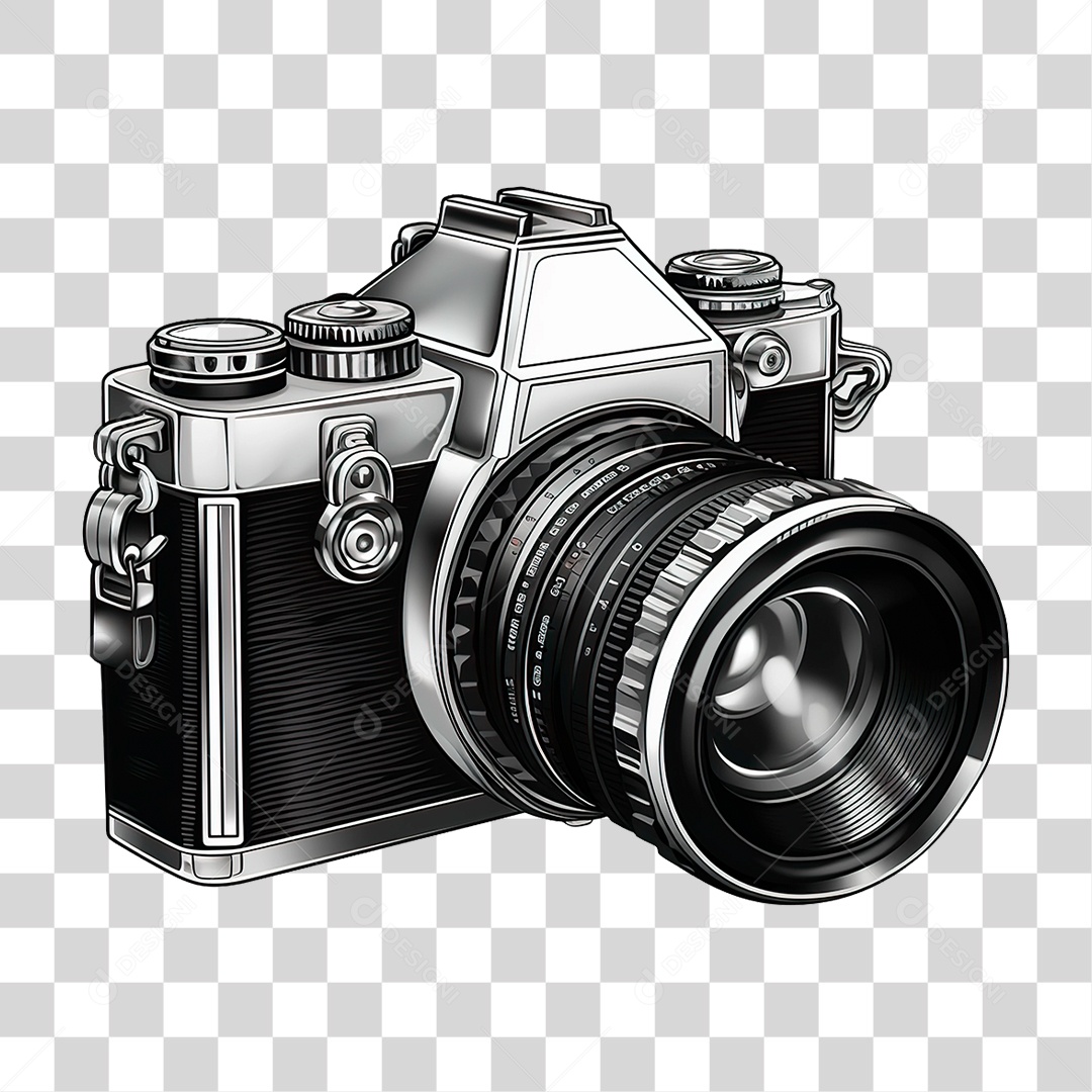 Câmera Fotográfica PNG Transparente