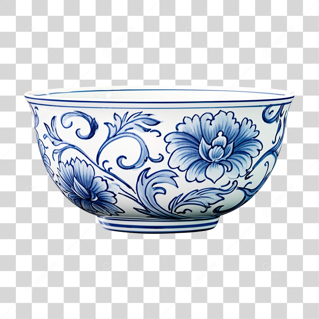 Tigela de Porcelana PNG Transparente