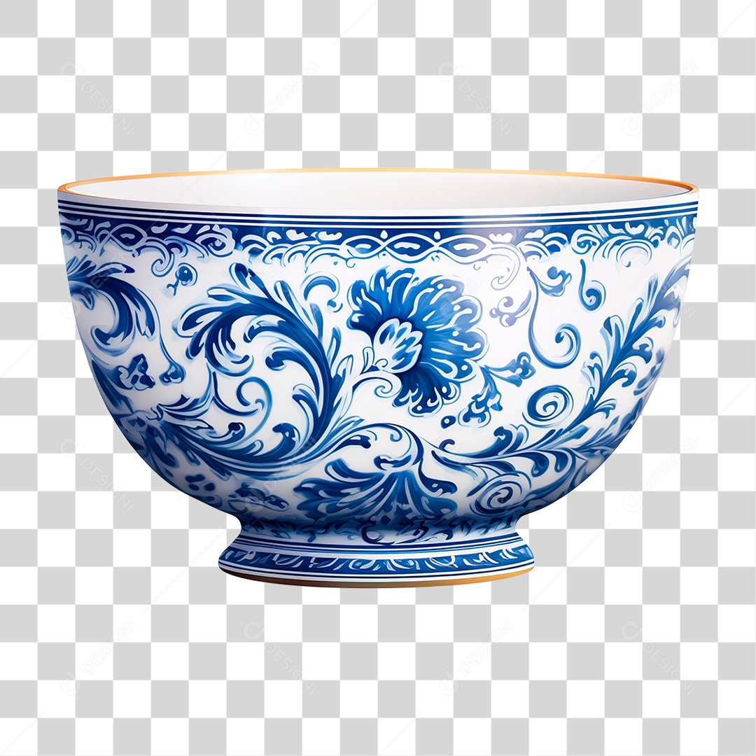 Tigela de Porcelana PNG Transparente
