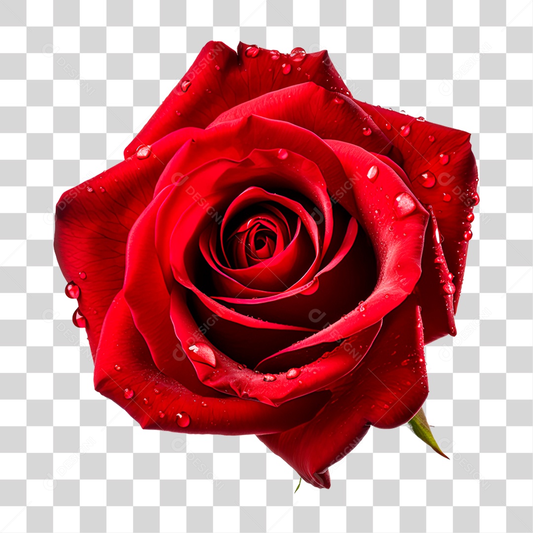 Rosa Vermelha PNG Transparente