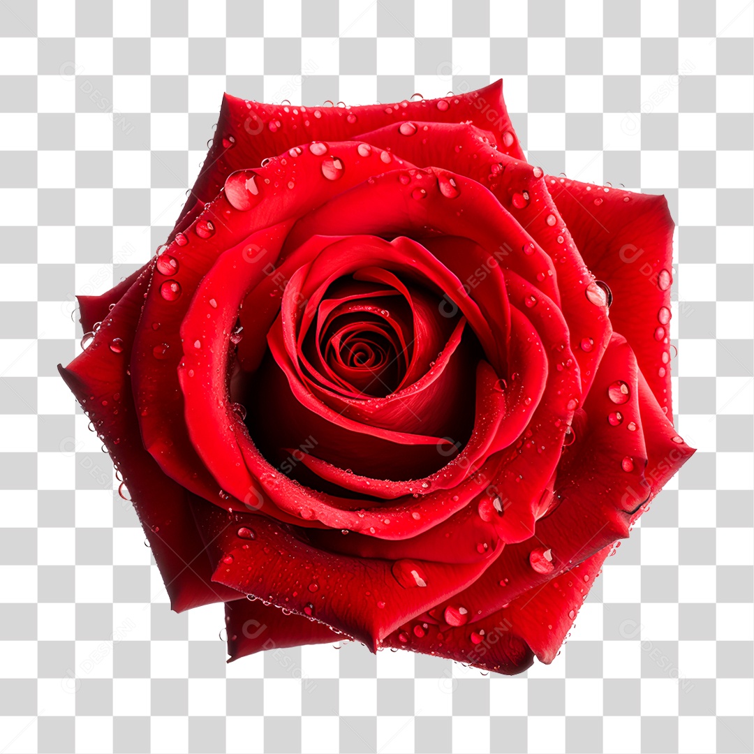 Rosa Vermelha PNG Transparente