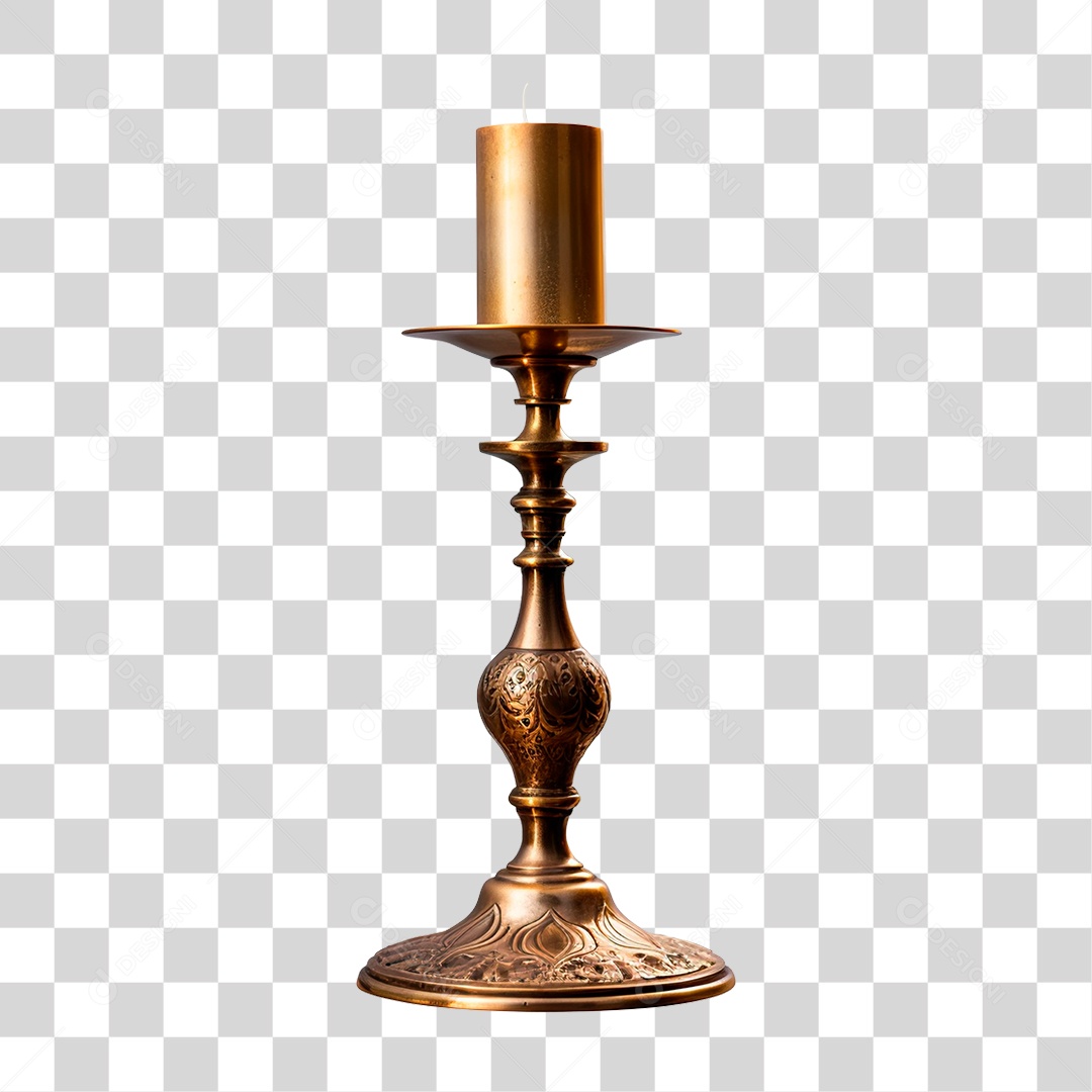 Vela na Base PNG Transparente