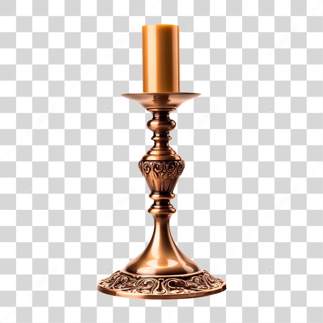 Vela na Base PNG Transparente