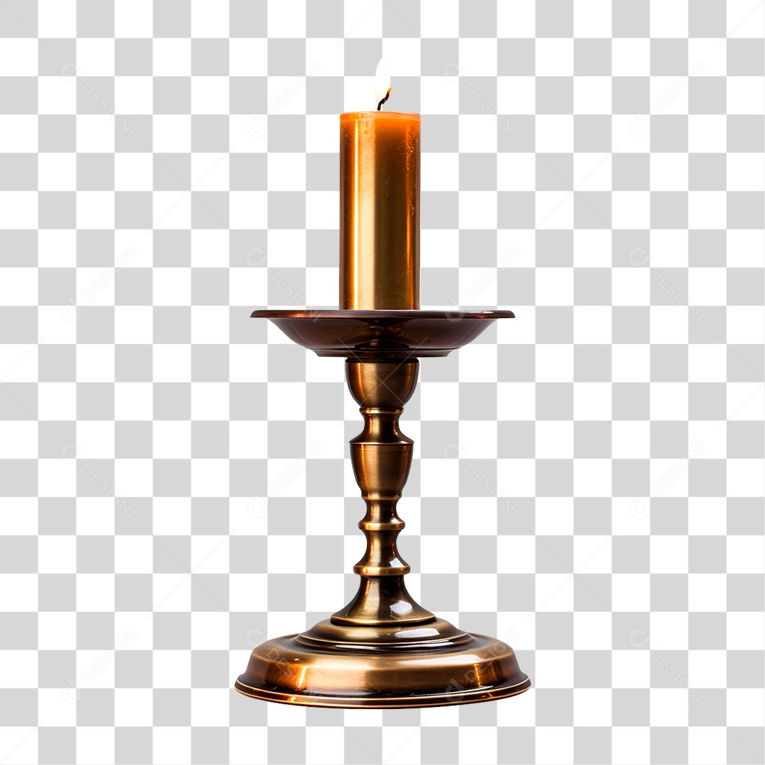 Vela na Base PNG Transparente