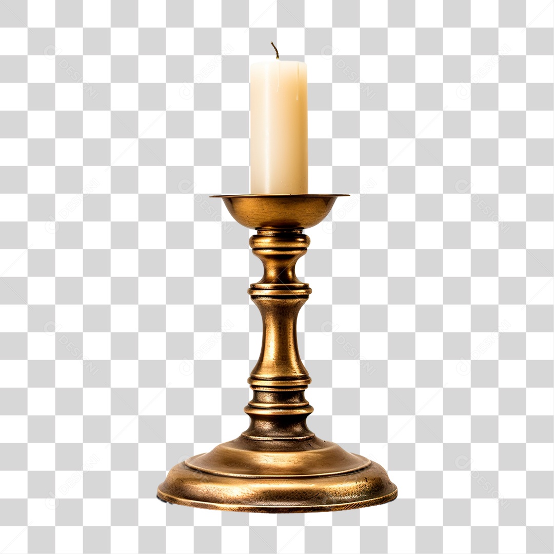 Vela na Base PNG Transparente