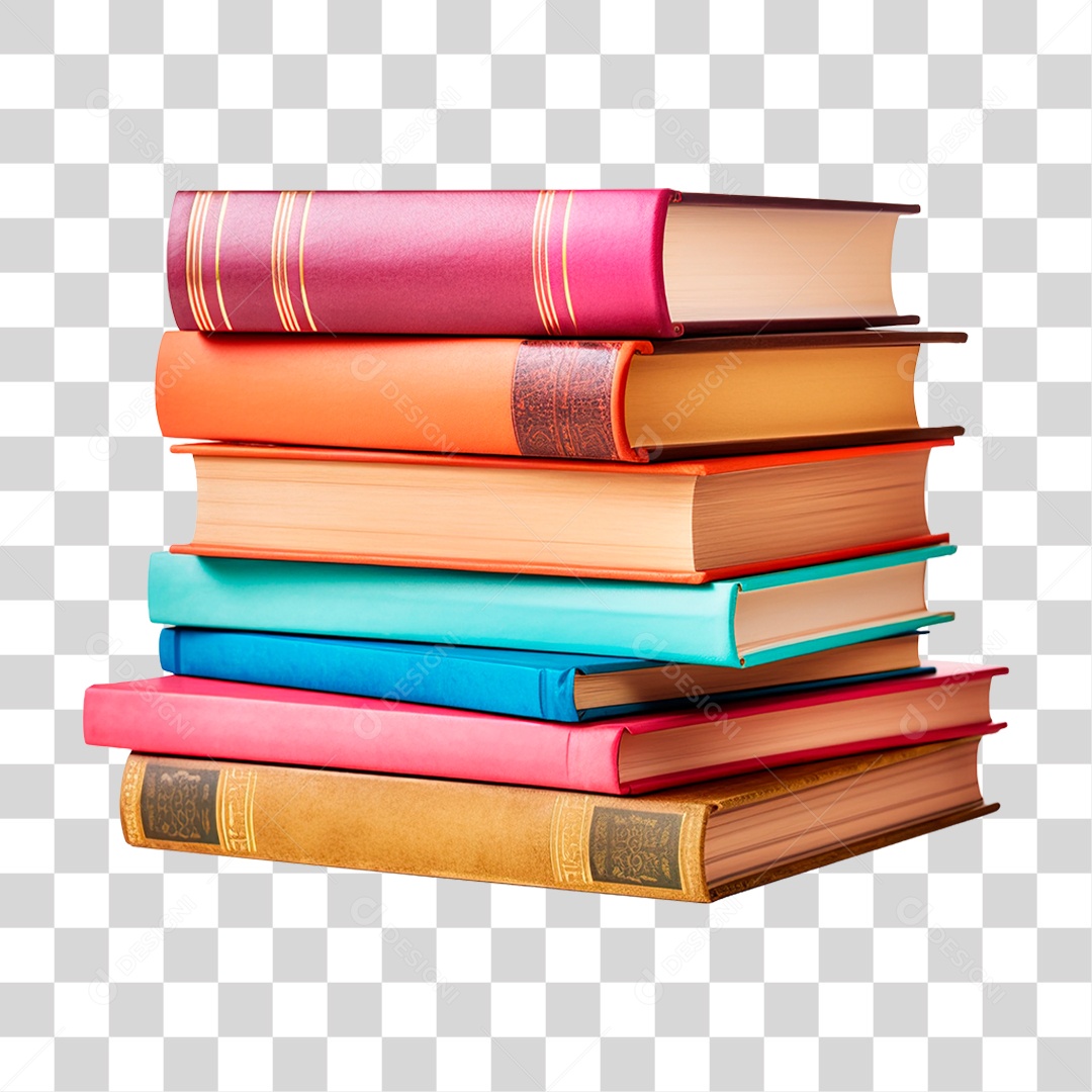 Pilha de Livros PNG Transparente