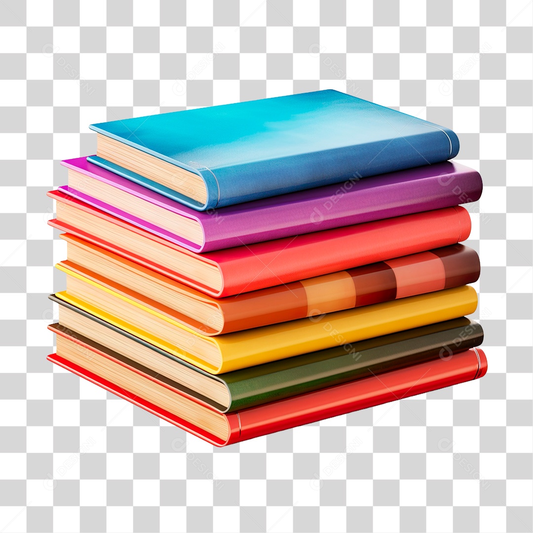 Pilha de Livros PNG Transparente