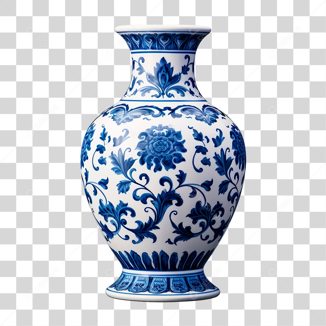 Vaso de Porcelana PNG Transparente