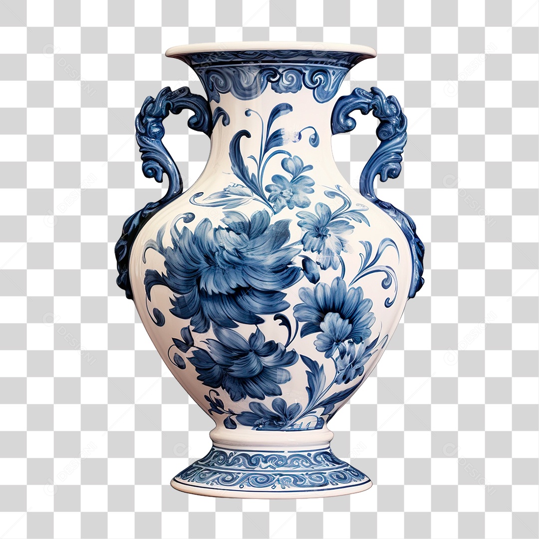 Vaso de Porcelana PNG Transparente