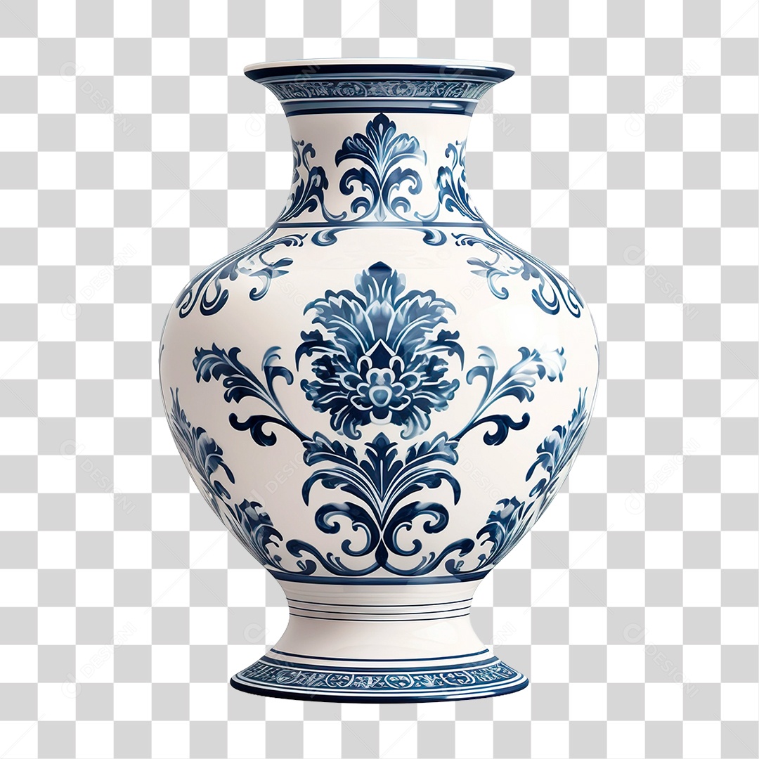 Vaso de Porcelana PNG Transparente