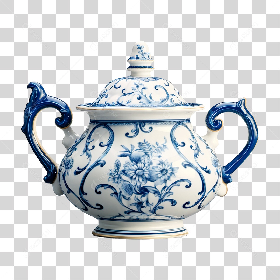 Bule Cerâmica PNG Transparente