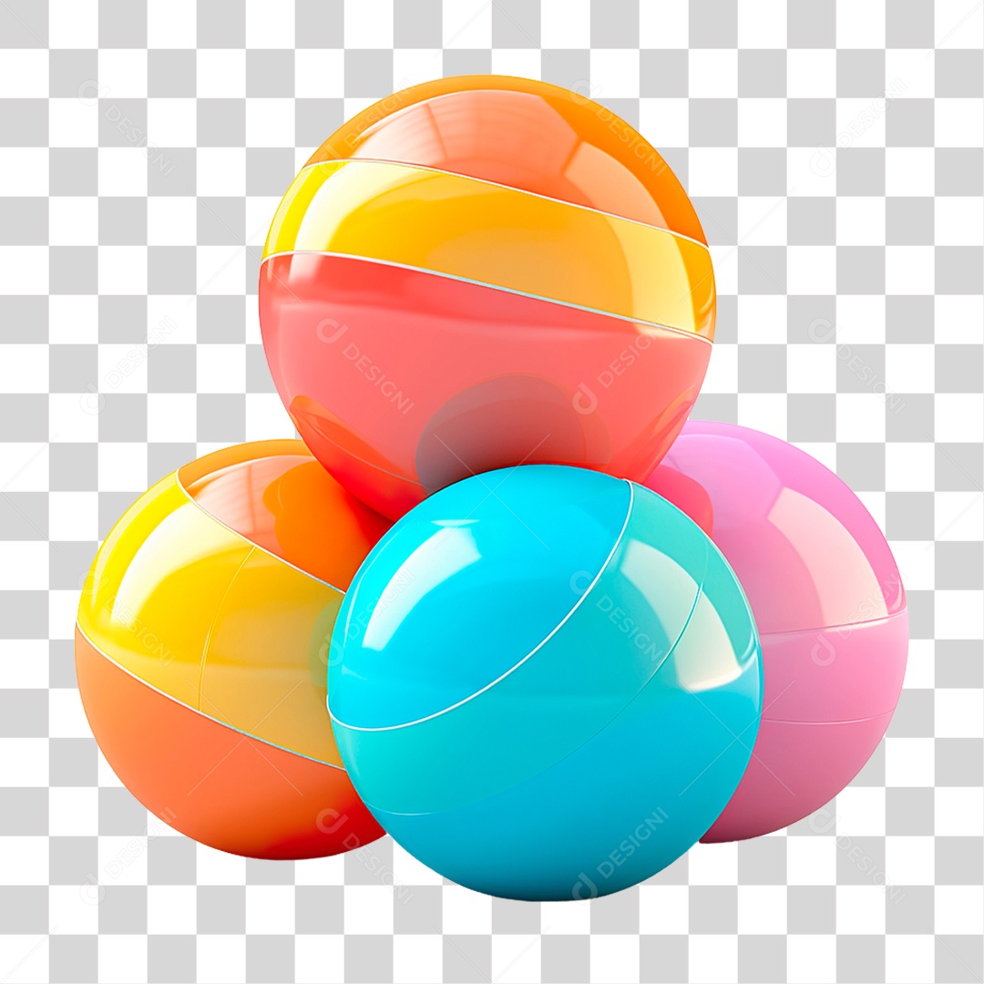 Bola Colorida PNG Transparente