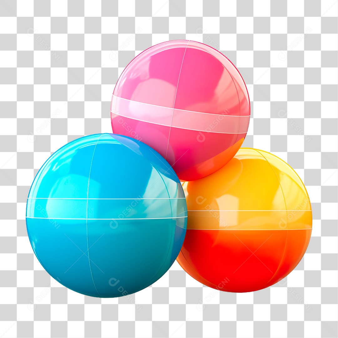 Bola Colorida PNG Transparente