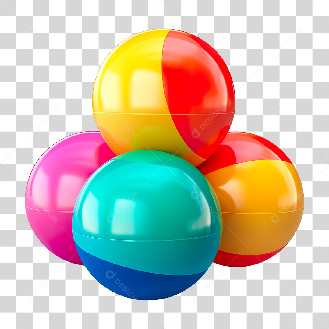 Bola Colorida PNG Transparente