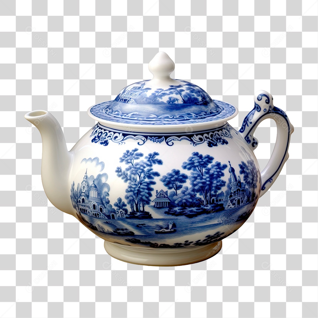 Bule de Cerâmica PNG Transparente