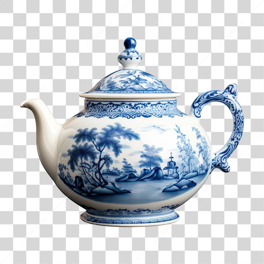 Bule de Cerâmica PNG Transparente