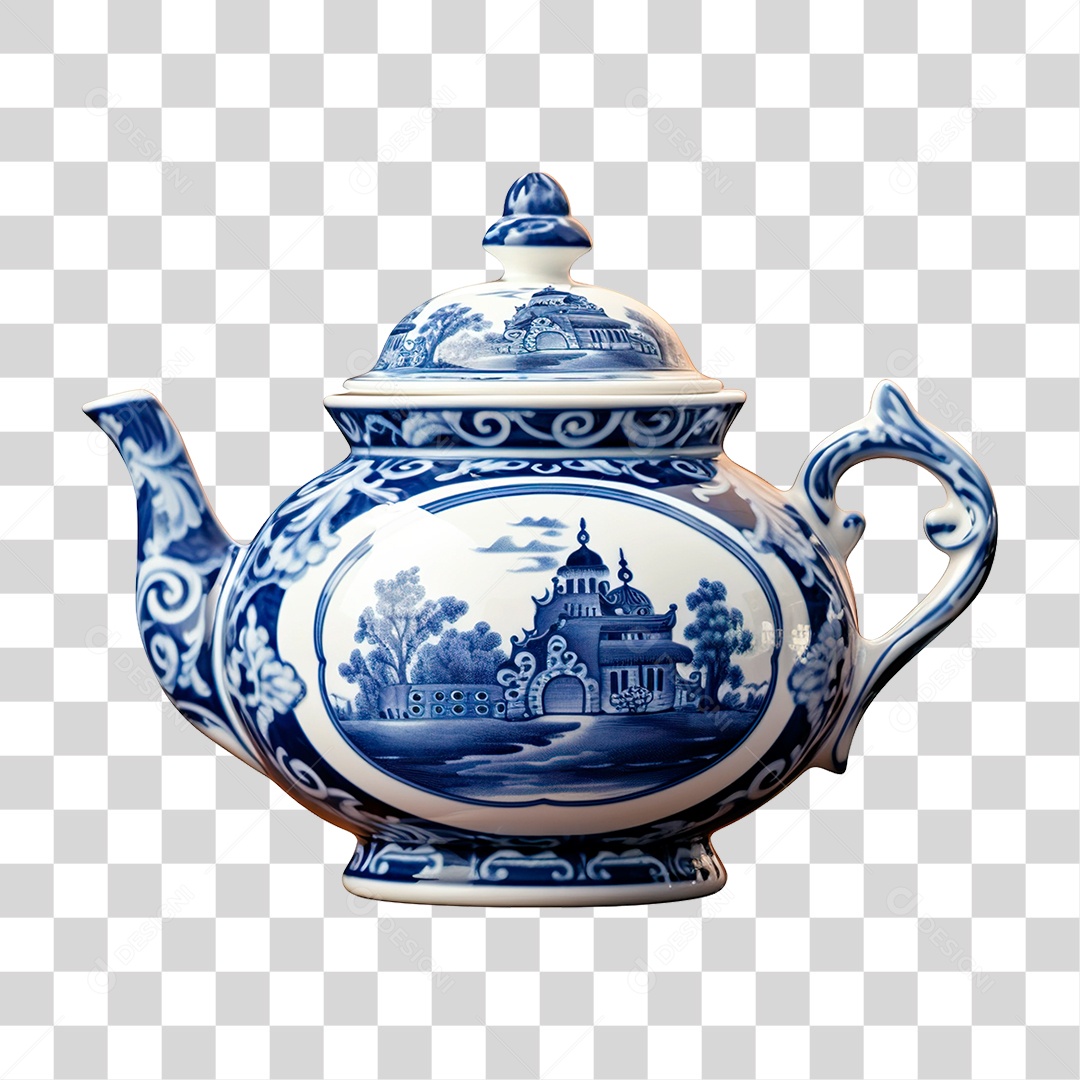 Bule de Cerâmica PNG Transparente