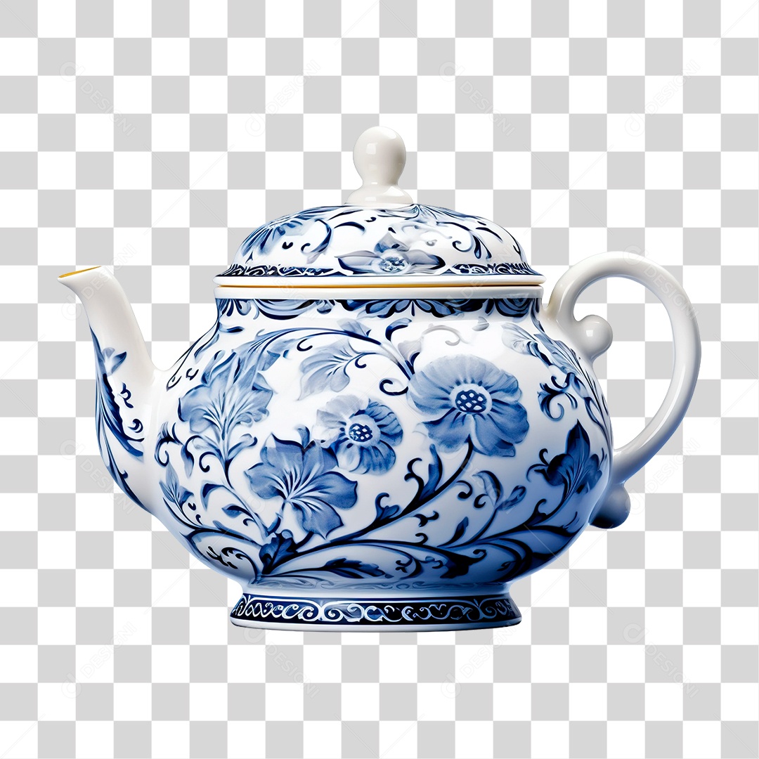 Bule de Cerâmica PNG Transparente