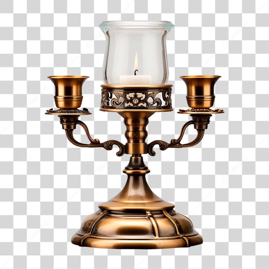 Vela na Base PNG Transparente