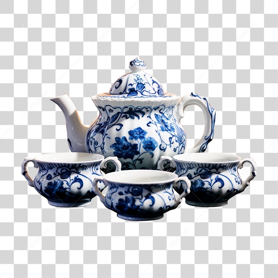 Bule de Cerâmica PNG Transparente