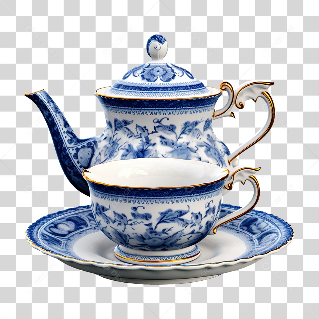 Bule de Cerâmica PNG Transparente