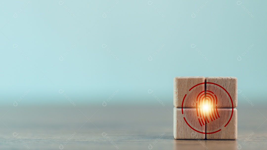 Blocos de madeira sobre fundo isolado