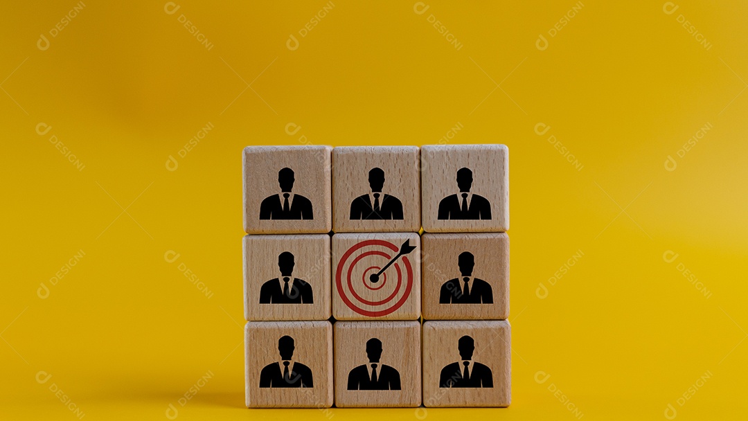 Blocos de madeira sobre fundo isolado