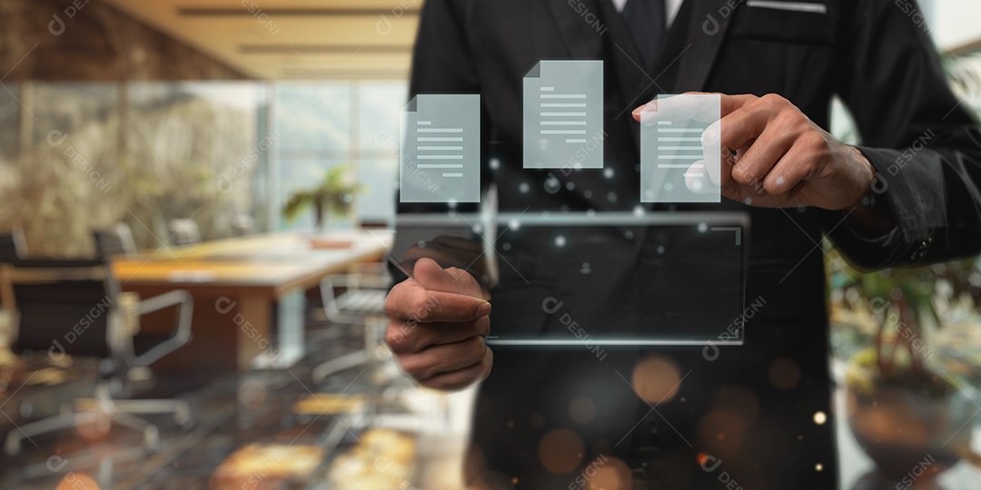 Homem empresário de negócios