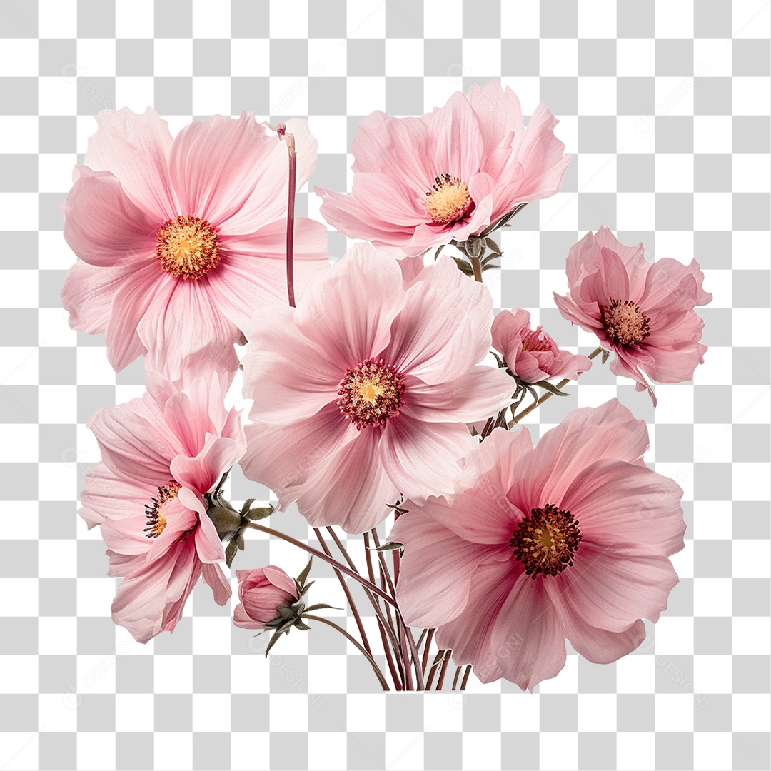 Flores Rosas PNG Transparente