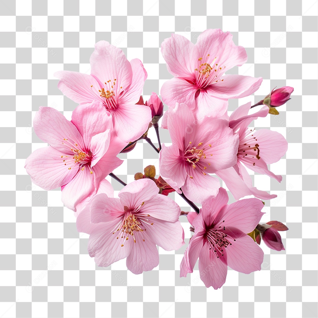 Flores Rosas PNG Transparente