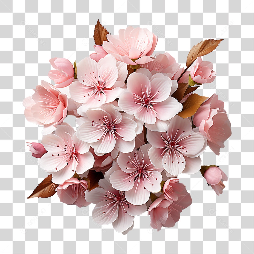 Flores Rosas PNG Transparente