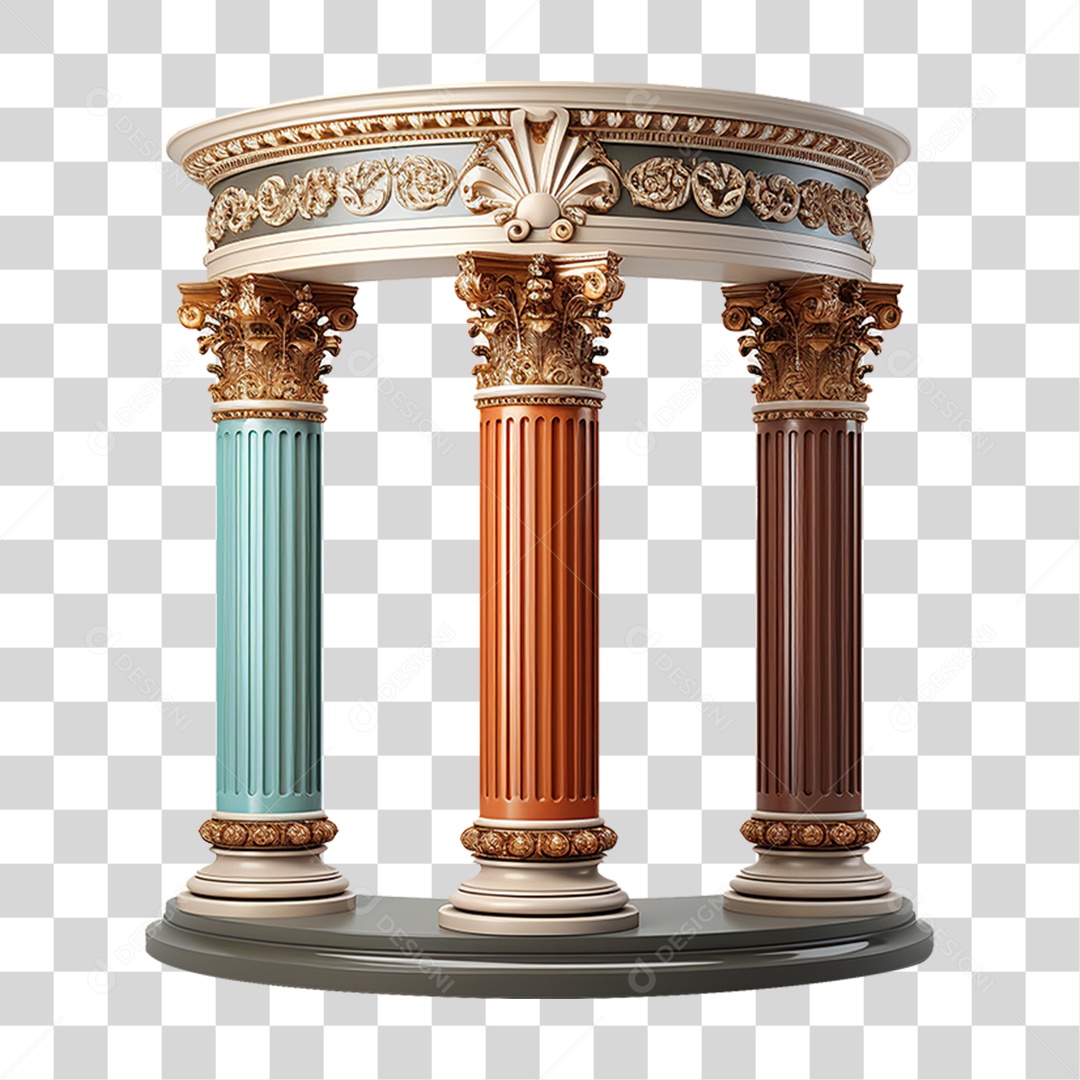 Colunas Grega Estruturas PNG Transparente
