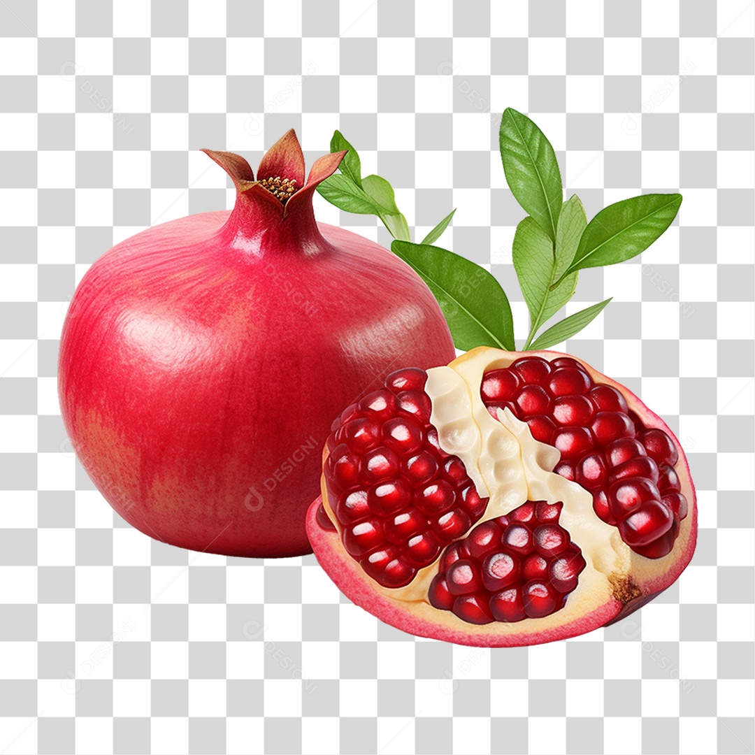 Fruta Romã PNG Transparente