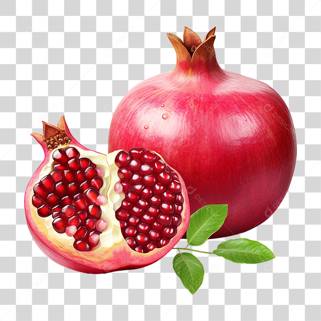 Fruta Romã PNG Transparente