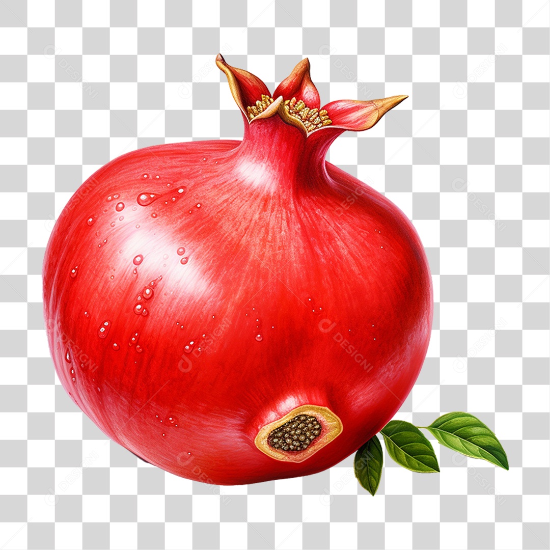 Fruta Romã PNG Transparente