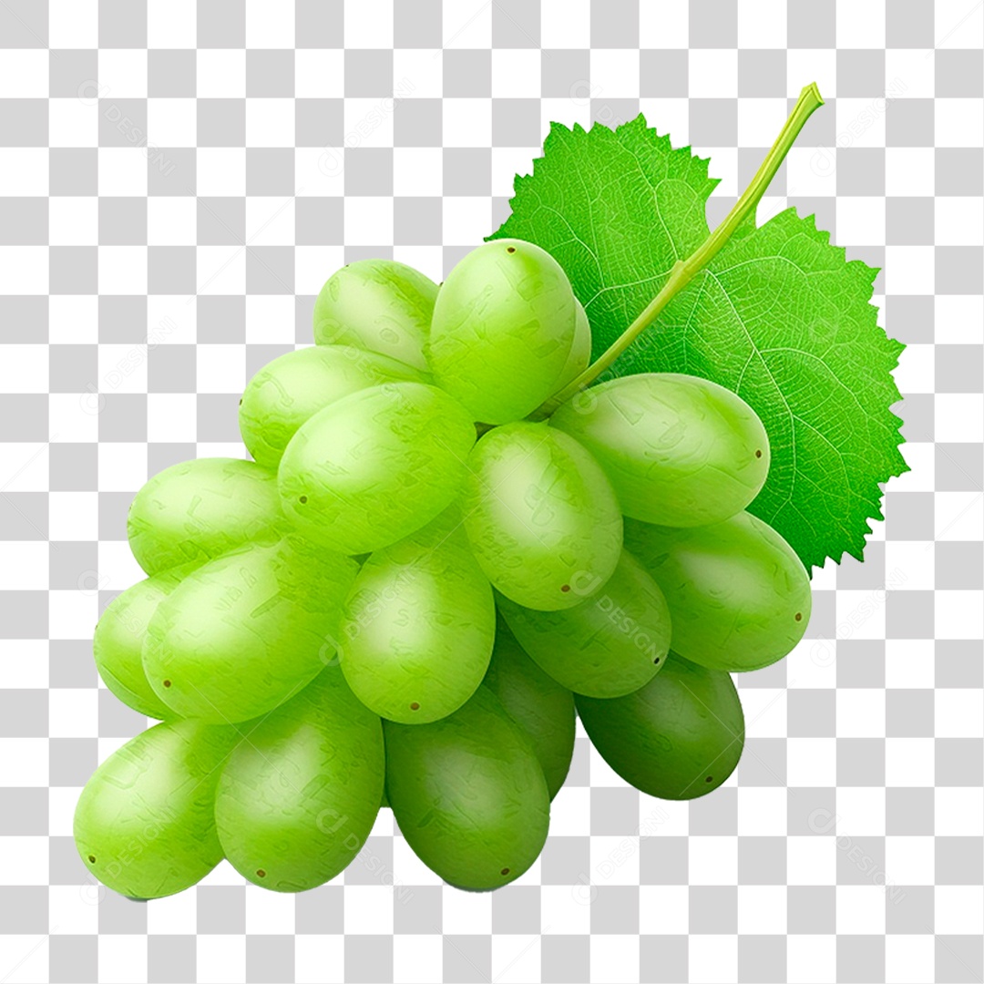 Uva Verde PNG Transparente