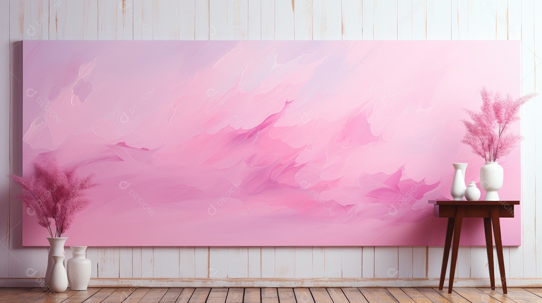 Fundo de pintura de arte aquarela rosa bebê